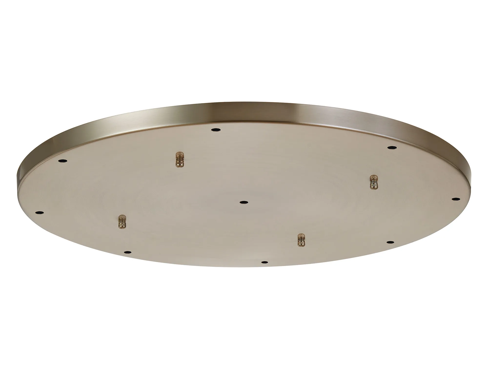 D0831SN  Hayes 9 Hole 60cm Round Ceiling Plate Satin Nickel